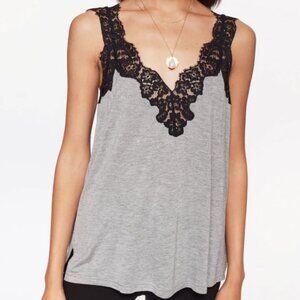 Cami NYC The Leia Jersey cami in black/grey